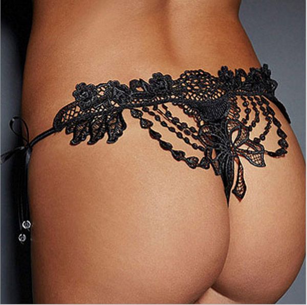 

underwear pantieswomen's black low waist briefs night club cross lace, Black;white