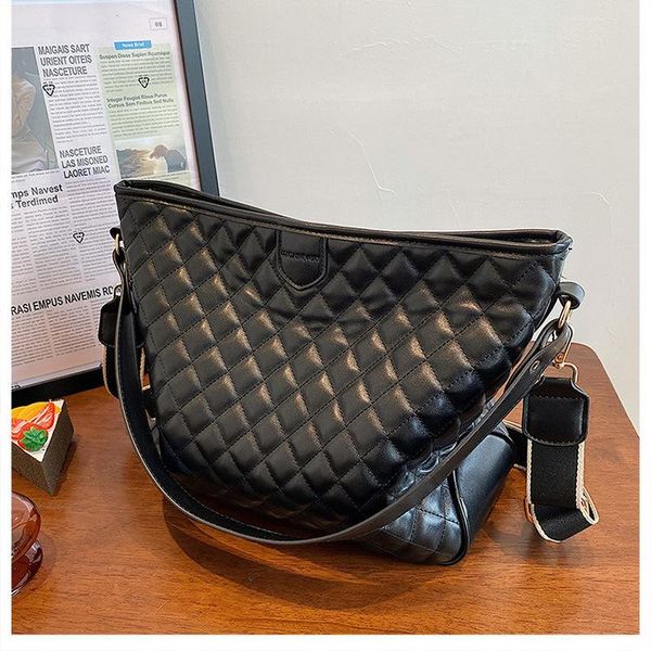 

evening bags fashion women's underarm soft pu leather diamond pattern simple casual single shoulder diagonal bag handbag female