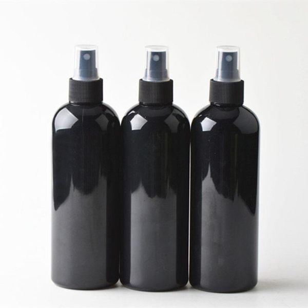 

storage bottles & jars 20pcs refillable 300ml black pet plastic spray bottle travel empty small perfume container atomizer