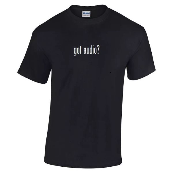 

got audio  cotton t-shirt shirt solid black white funny gift s - 5xl casual, White;black