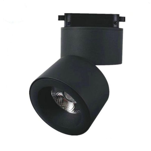 

dimmable 20w 30w cree cob led track lighting aluminum rail lamp leds spotlights iluminacao for clothing exclusive shop lights