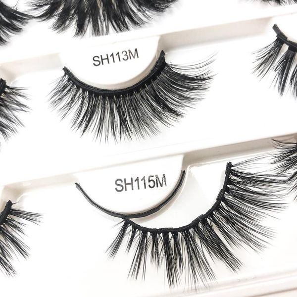 

pairs lashes 3d mink false eyelashes natural dramatic long wispies lash makeup extension volume beauty magnetic