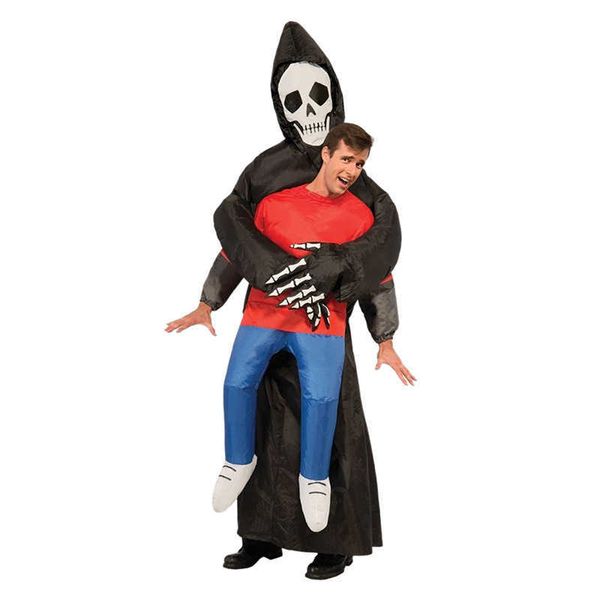 

inflatable ghost costumes halloween devil cosplay suit kid festival party supply blow up suits holiday carnival garment q0910, Blue