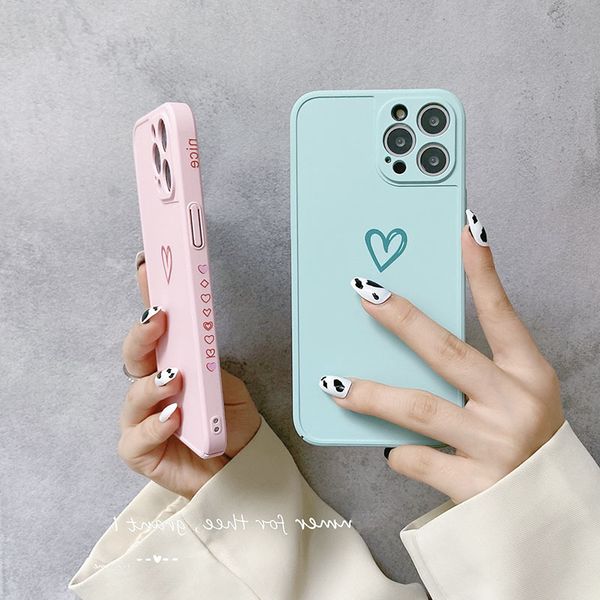 

iphone back cover, shell with love frame, caramel color, suitable for x, xr, xs, max, 7, 8 plus, 12, 11 pro max