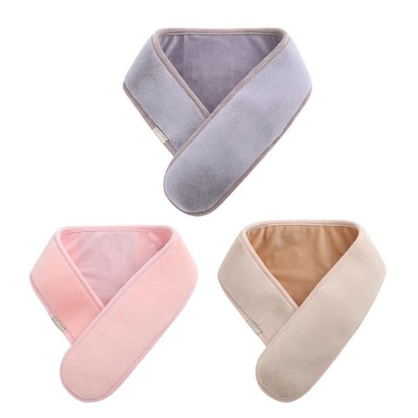 

smart micro electric heating scarf usb shawl winter warm and cold resistant neck protector cycling caps & masks, Black