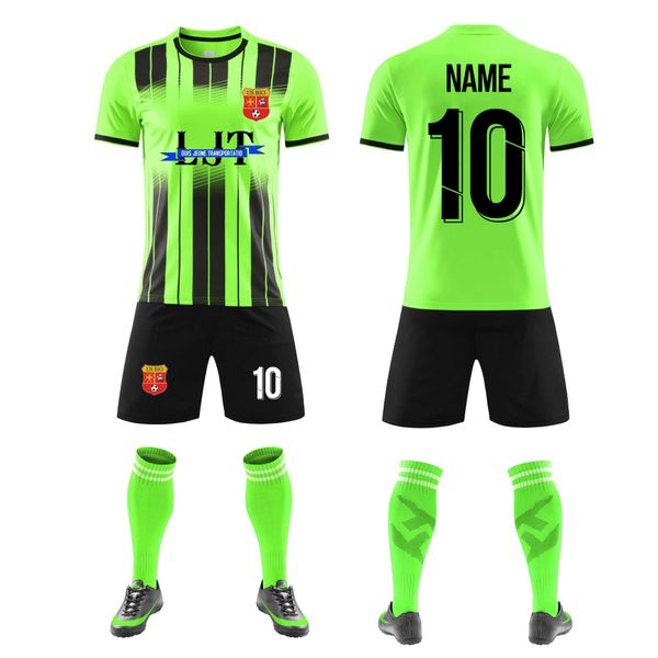 

children men soccer jersey sets kids football kits uniforms 2021 new futbol training shirts suit sportwear diy custom, Gray