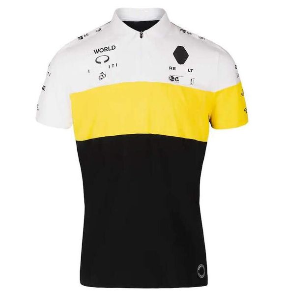 

f1 racing t-shirt lapel polo formula one team workwear summer short sleeve