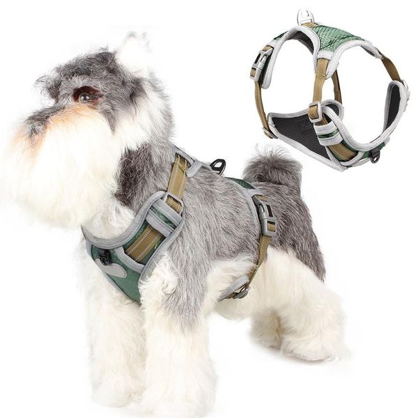 

dog collars & leashes pet nylon vest harnesses outdoor mesh harness for adventure travel not included leash supplies