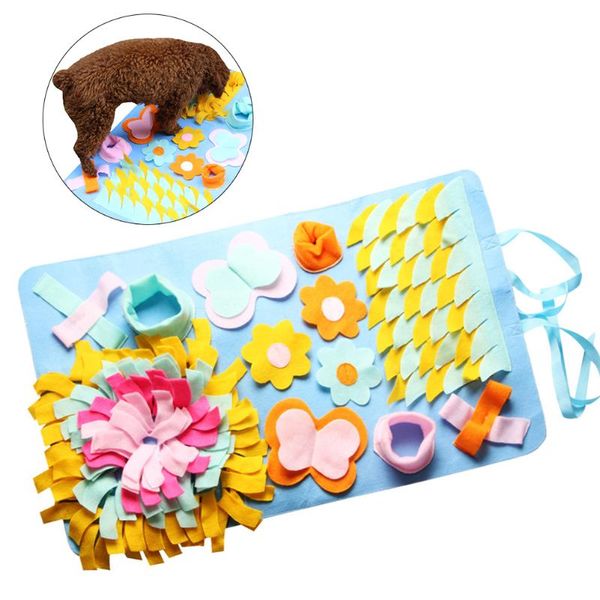 

45x75cm pet sniffing pad feeding mat multi-standard washable training mats for dog cat kennels & pens