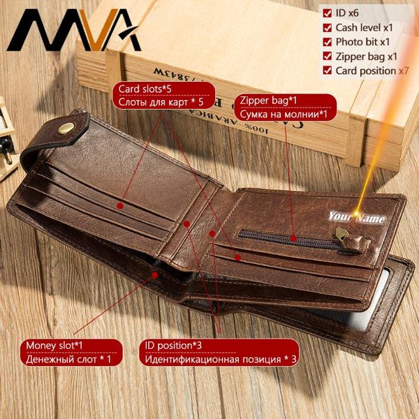

wallets mva purse wallet men leather slim genuine mens cards standard for with coin male 7325, Red;black