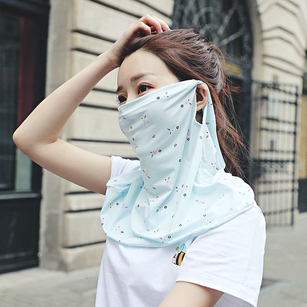 

anti ultraviolet ice silk summer neck breathable riding sunscreen mask shawl female