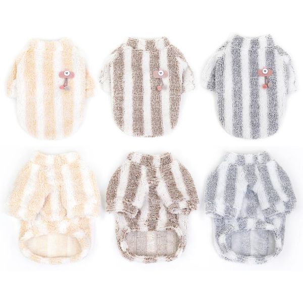 

autumn winter dog clothes hoodies stripe pentagram pattern puppy for small dogs coats jackets pet clothing outfits apparel