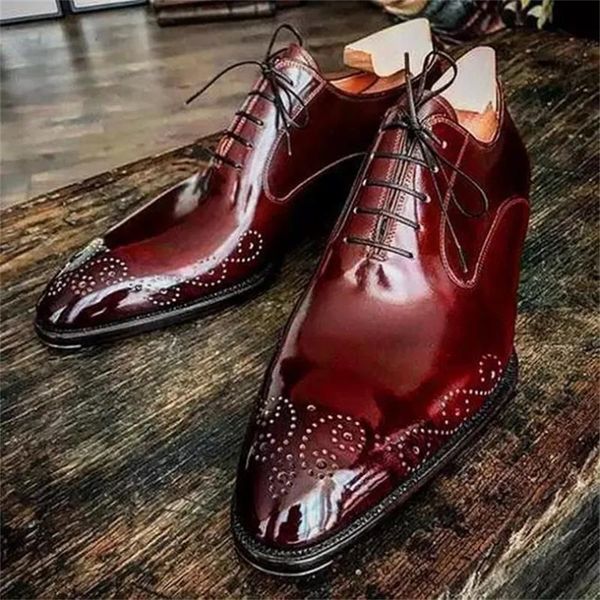 

arrivals breathable men's shoes pu leather lace-up business retro classic zapatos soulier homme zq0100 dress, Black