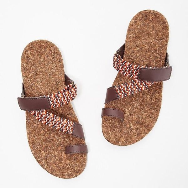 

sandals women slip beach fashion summer, Black