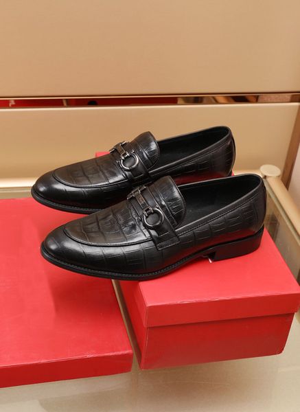 

men's classic genuine leather comfortable flats slip on brand handmade oxfords platform party wedding business dress shoes size 38-44, Black