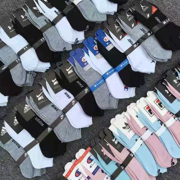 

socks pure sports boat comfortable simple men's socks, Black
