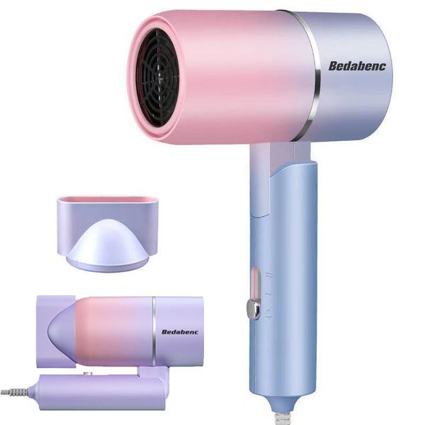 

electric hair brushes 220v 750w folding hairdryer air anion care for home mini travel dryer blow drier portable secador de cabelo