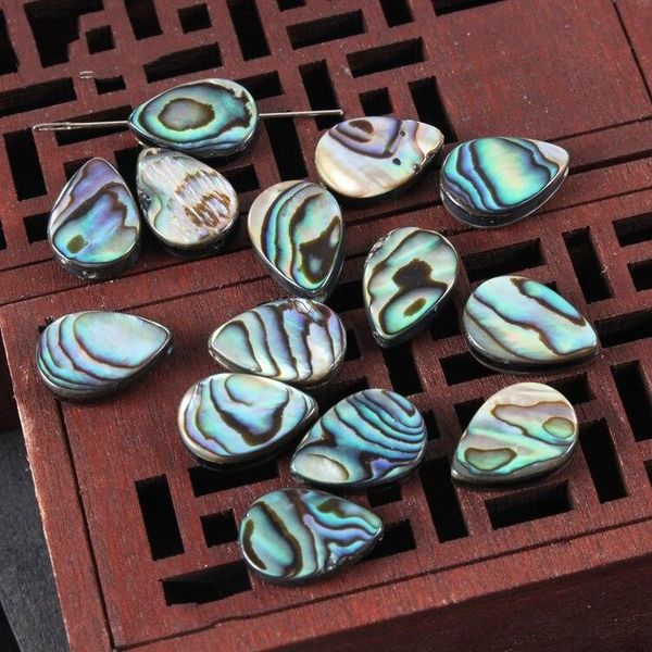 

pendant necklaces 20pc wholesale diy handmade jewelry accessories abalone shell natural drop shape, Silver
