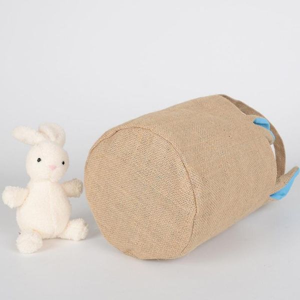 

gift wrap jute bag easter party supplies ear basket decorations for home happy x6u5