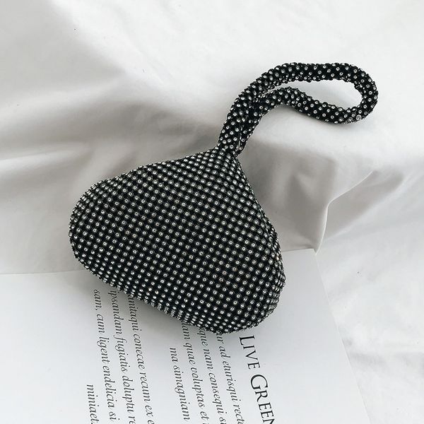 

women's fashion diamond inlaid mini portable dinner bag