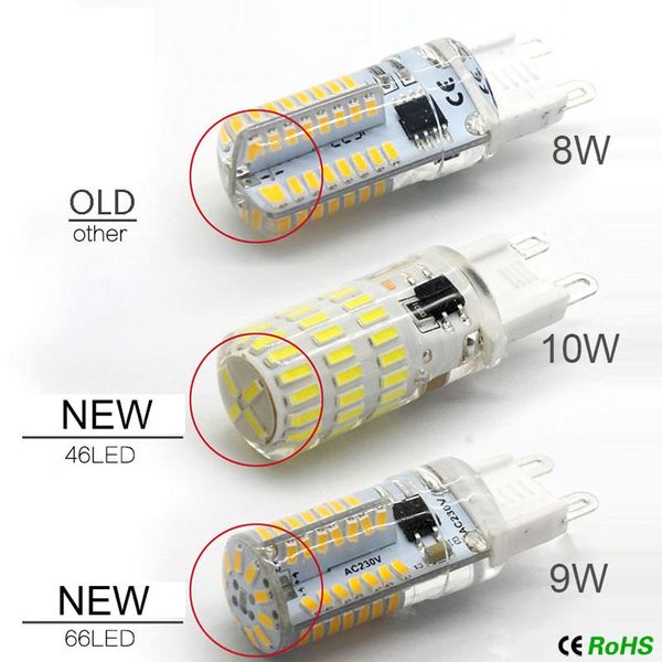 

bulbs 2021 led bulb g4 g9 dc12v ac220v 7w 9w 12w replace 30w 40w 60w halogen lamp light 360 beam angle chandelier spotlight