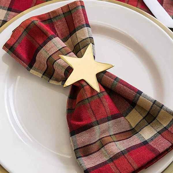 

napkin rings 12 pcs five-pointed star ring,christmas ring suitable for holiday parties,dinners,wedding receptions,etc