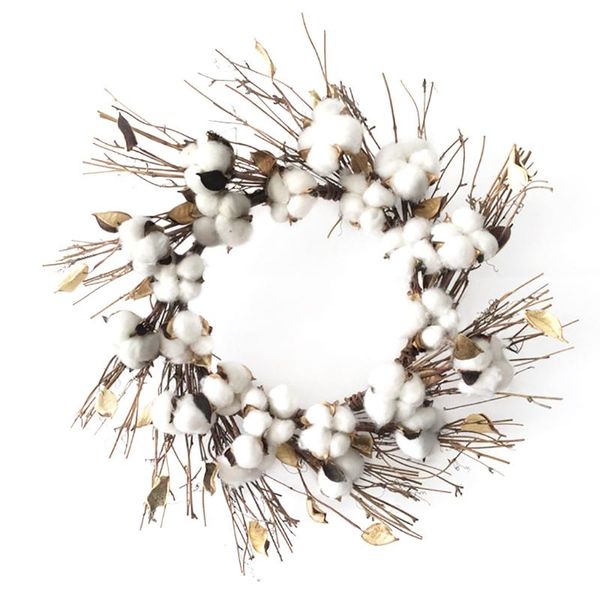 

decorative flowers & wreaths charmful christmas wreath creative cotton handmade hanging decor xmas ornaments