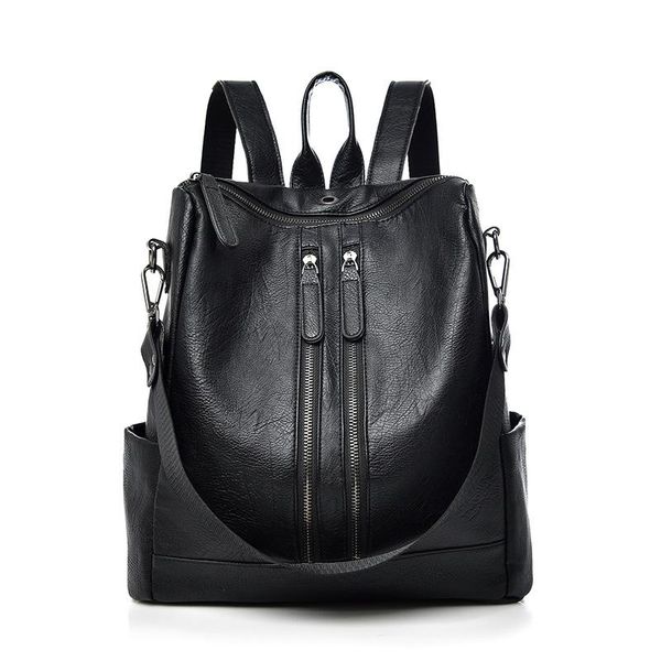 

backpack pu female mochila travel-bags lady's-bag teenage-girls fashion-design for feminina