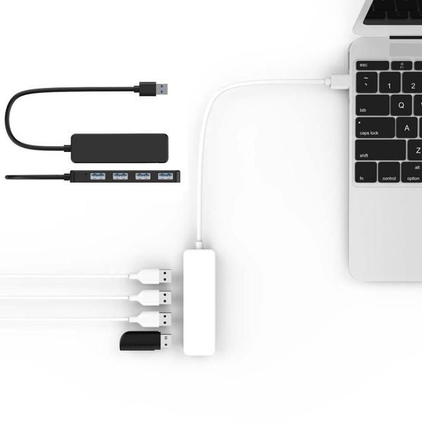 

hubs usb 3.0 4 ports hub extension splitter adapter for lappc computer charger 35ea