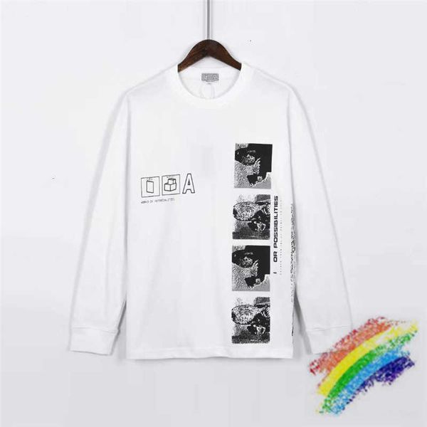 

men's t-shirts t shirts cavempt c.e 20ss potentialities long sleeve t shirt men women 1:1 reflective loose patch cav empt t-shirt ivkh, White;black