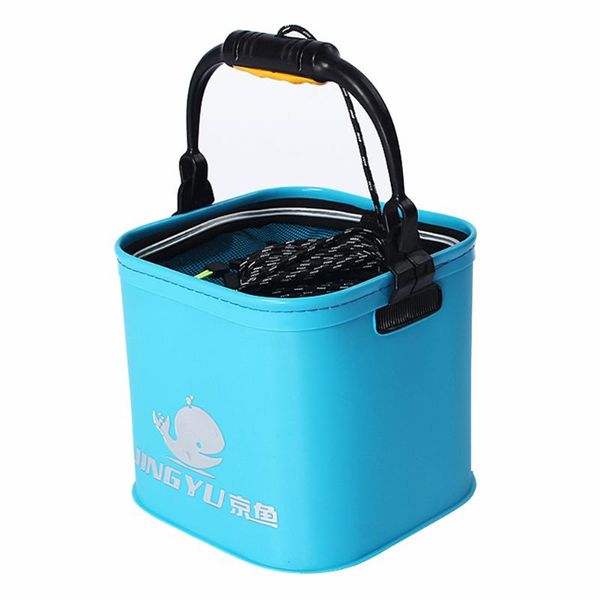 

boating fishing folding water bucket large capacity car outdoor camping portable thickened with handle multipurpose zippered eva accessories