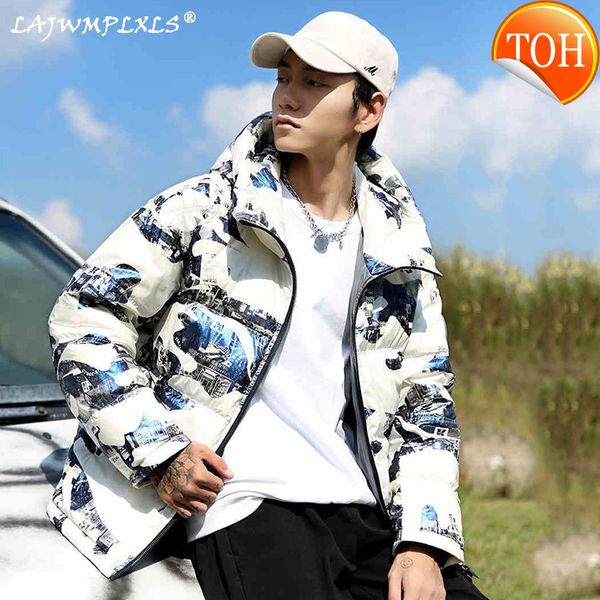 

jacket down brand men glossy winter warm windproof thick hooded windbreaker coat casual fashion parkas, Black