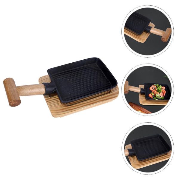 

pans roasting frying plate reusable pan teppanyaki cooking bbq supply