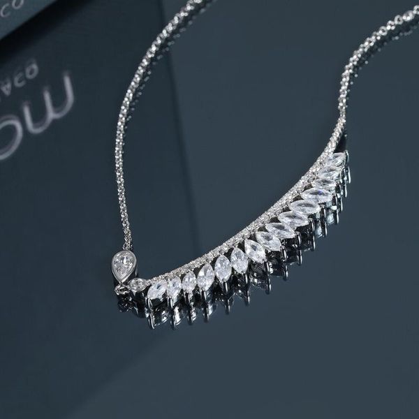 

pendant necklaces 2021 arrival morocco delicate elegant necklace brand original women girl wedding gift, Silver