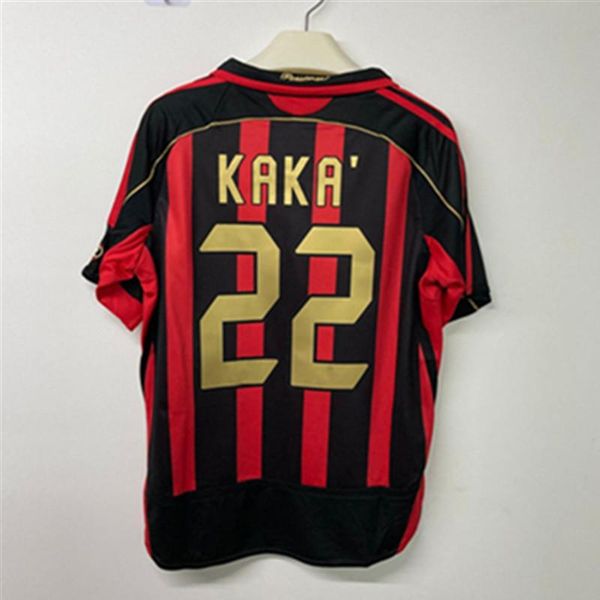 

men's casual shirts classic retro 2006 kaka #22 t-shirt, White;black