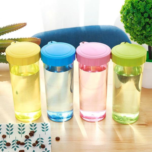 

water bottles bpa 400ml plastic bottle leak proof drinking my cup coffee mug home office with lid rope candy