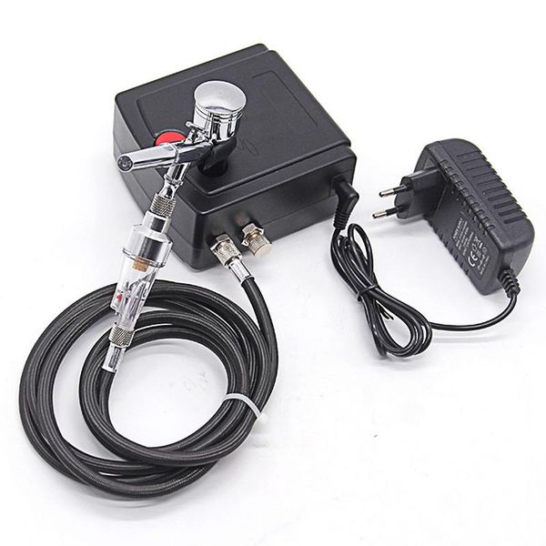 

professional spray guns mini air paint gun airbrush for nail art sprayers pump makeup tattoo model cake car painting stainless steel kit