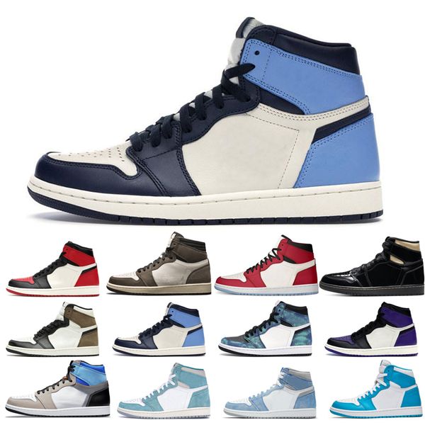 

2022 1s man's basketball shoes turbo green hyper royal dark mocha tie court purple bred toe cactus jack chicago shadow 3 twist popular