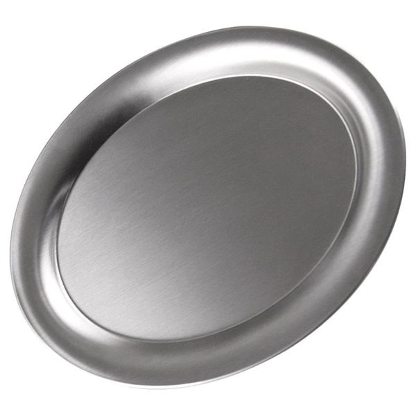 

dishes & plates 1pc practical tray steak service plate snack fried chicken (silver)
