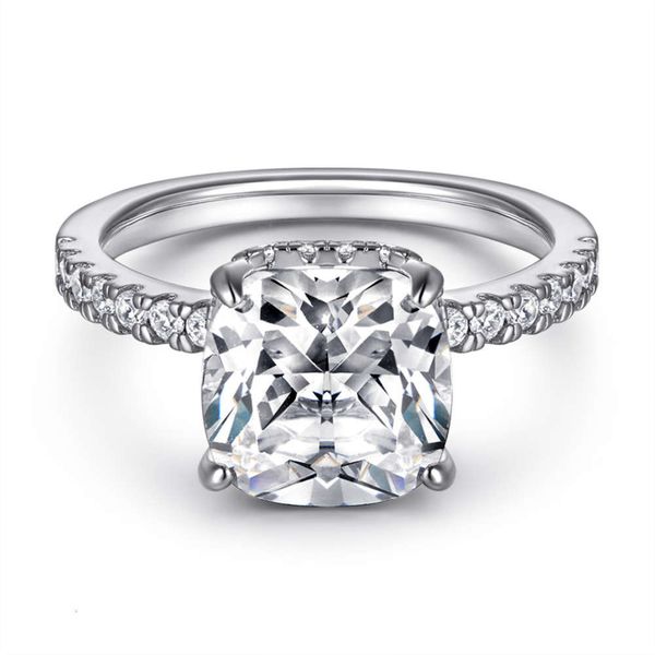 

2020 new s925 sterling silver ring with zircon pillow, Slivery;golden