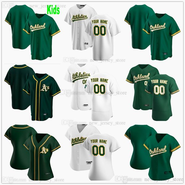 

custom 2021 baseball men women kids youth #6 matt chapman jersey 10 marcus semien 2 khris davis 22 ramon laureano stitched jerseys, Blue;black