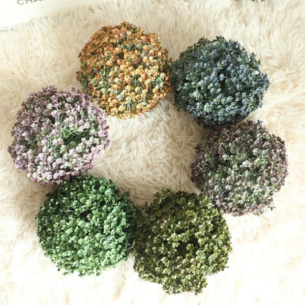 

decorative flowers & wreaths 160cm artificial green grass ball hanging pendant for home garden wedding party site decoration