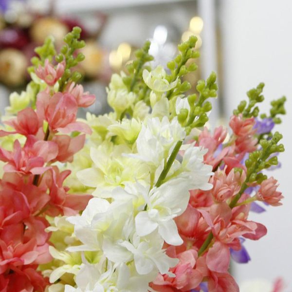 

decorative flowers & wreaths single artificial branch hyacinth violet flower fake silk mariage birthday party floral home decor ornamental f