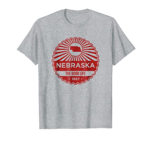 

nebraska state motto t-shirt - the good life, White;black