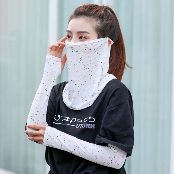 

prevent bask in cuff sunscreen veil sunscreen sunshade two piece riding sleeve mask dust and haze prevention