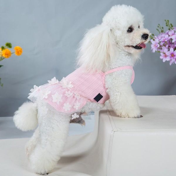 

dog apparel princess dress tutu flowers lace skirt design pet puppy spring/summer for teddy yorkshire chihuahua