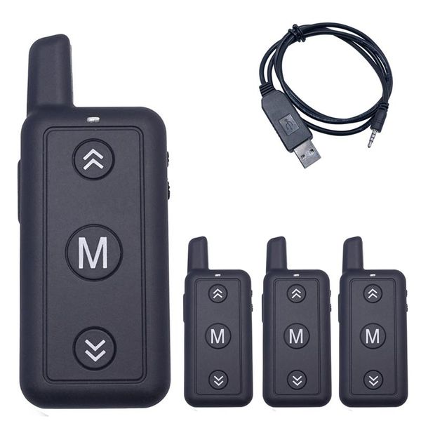 

walkie talkie 4pcs leixen vv-109 super mini 0.5w with usb power supply & earpieces uhf 400-470mhz 16ch two-way radio