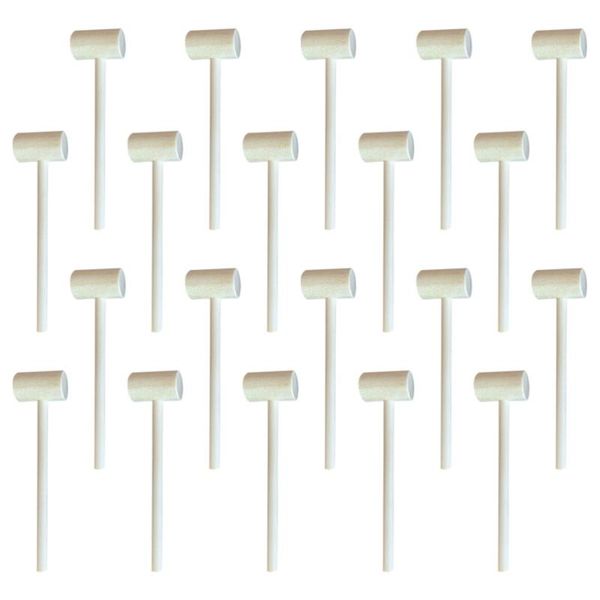 

hand tools 20pcs wood mini hammers hitting hammer toys creative educational (oval)