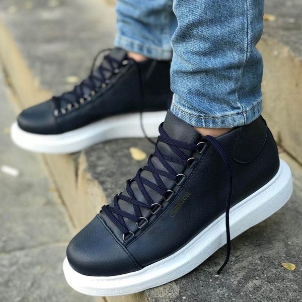 

chekich sneakers for men sneakers comfortable flexible fashion leather scaccdfgnn, Black