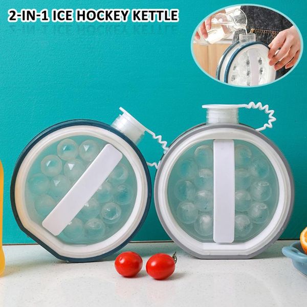 

baking moulds 2in1 ice ball maker mold portable cube tray large capacity kettle leakproof whiskey kitchen tool